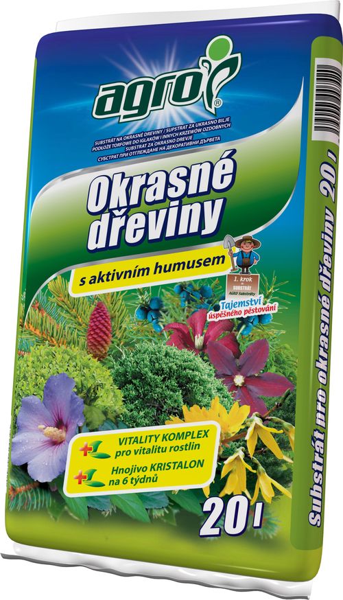 AGRO CS AGRO Substrát pro okras. dřeviny 20 l