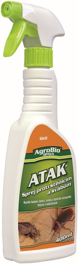 AgroBio Atak- Sprej proti štěnicím a švábům 400ml/R