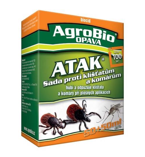 AgroBio Atak- sada proti klíšťatům 50+50 ml