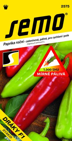 SEMO Paprika DRÁKY F1 mírně pálivá