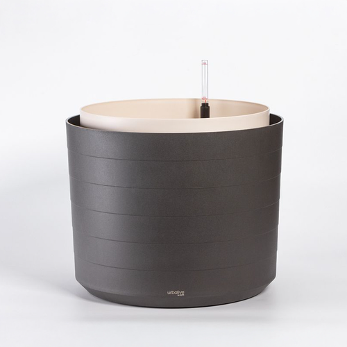 Plastia Samozavlažovací velkoobjemová nádoba Berberis 55 antracit/slonová kost