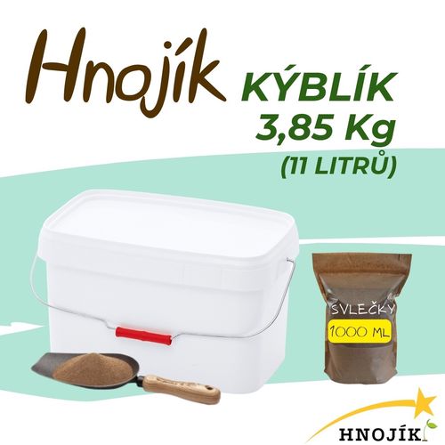 HNOJÍK Organické hnojivo 11L / 3,85 kg  + 1L svleček 50%
