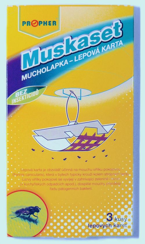 AgroBio MUSKASET lepová karta 10x20 cm