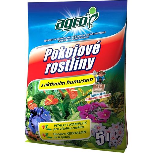 AGRO CS AGRO substrát pro pokojové rostliny 5 l