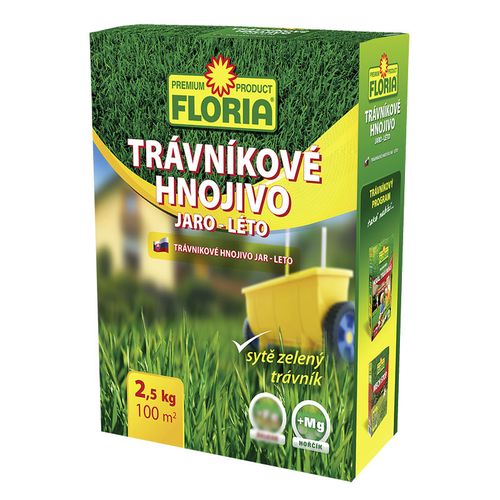 AGRO CS FLORIA Trávníkové hnojivo JARO - LÉTO 2,5 kg