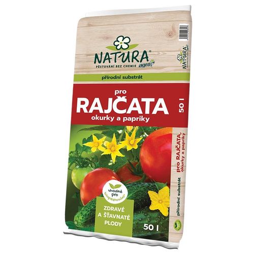 AGRO CS NATURA Substrát pro rajčata, okurky a papriky 50 l