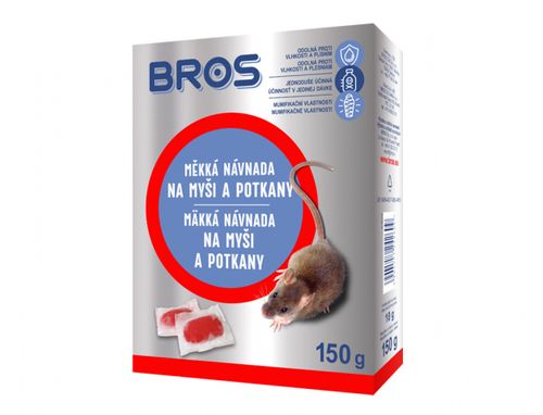 BROS měkká návnada na myši a potkany 150g