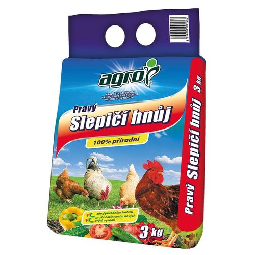 AGRO CS AGRO Pravý slepičí hnůj 3 kg