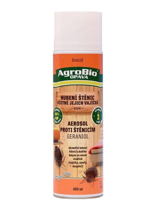 AgroBio Aerosol proti štěnicím Geraniol (ATAK) 400 ml/R