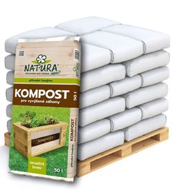AGRO CS NATURA Kompost pro vyvýšené záhony Paleta 51x 50 l